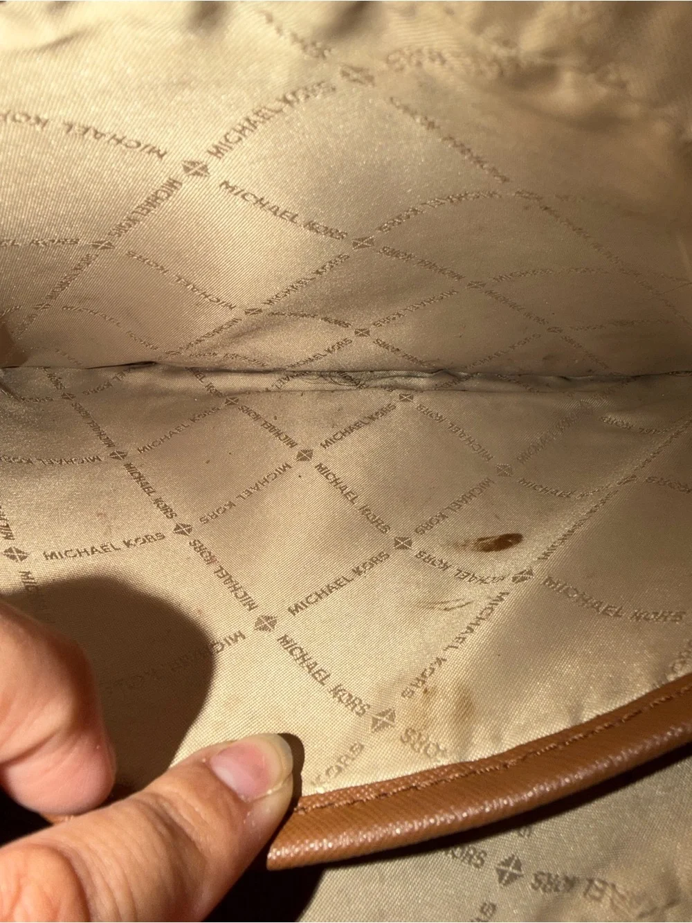 Michael Kors Brown Signature Crossbody Bag